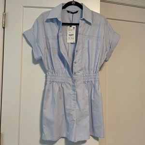 Zara light blue Romper